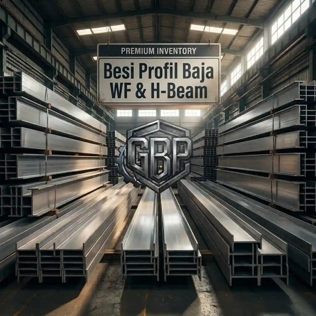 Distributor besi profil baja WF dan H-Beam untuk konstruksi - Toko Besi GBP